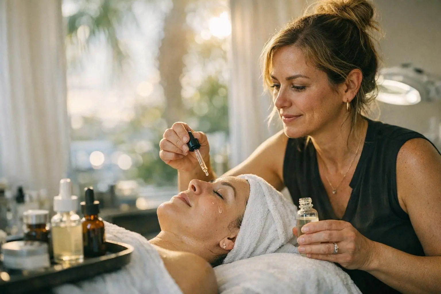 How Alpha Hydroxy Acids applies to Beauty Salon services in West Palm Beach, United States—practical illustration