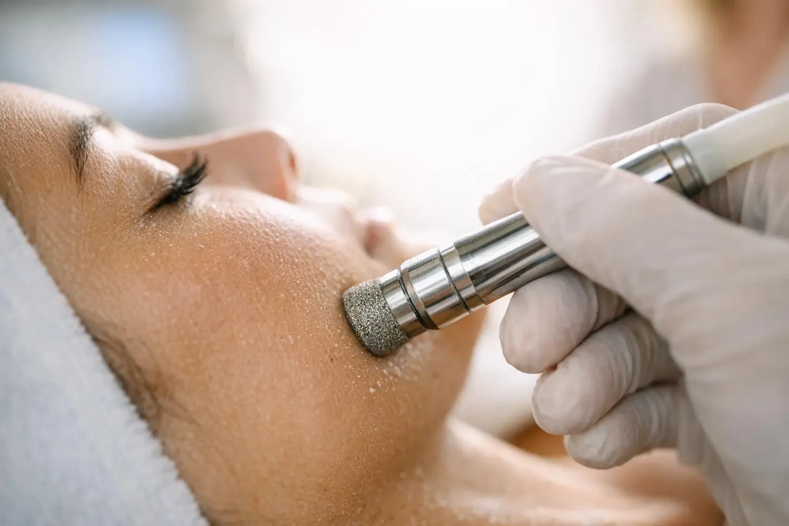 How Microdermabrasion applies to Beauty Salon services in West Palm Beach, United States—practical illustration