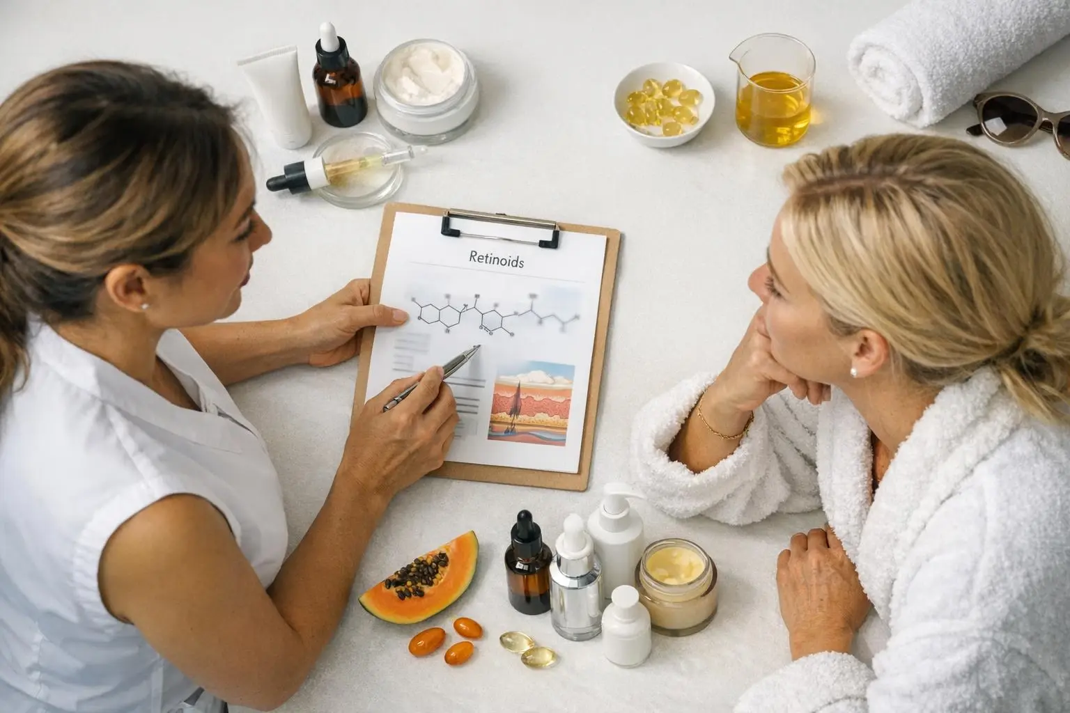 How Retinoids applies to Beauty Salon services in West Palm Beach, United States—practical illustration